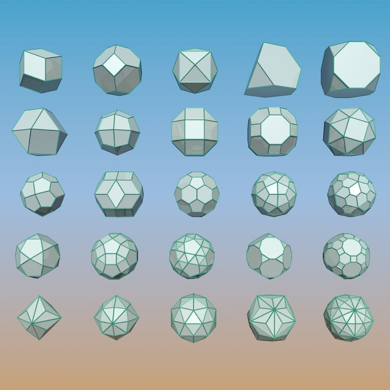 Geometric Shape Pack 3d Model