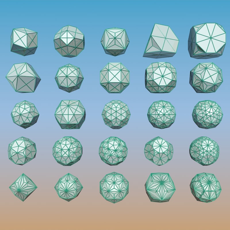 3d-model-geometric-shape-pack