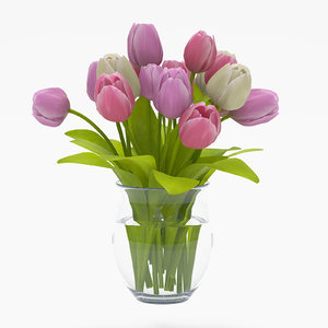 realistic tulips 3d max