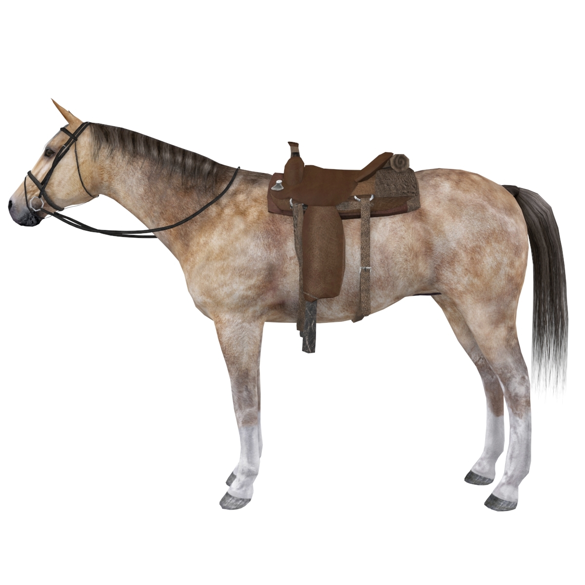 3d max pack wild west horse saddle