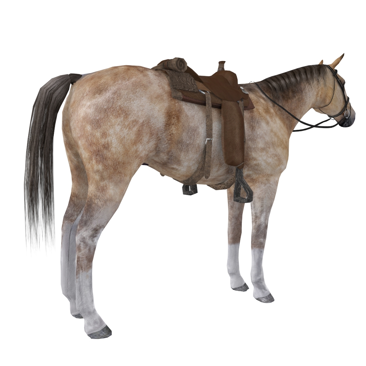 3d max pack wild west horse saddle
