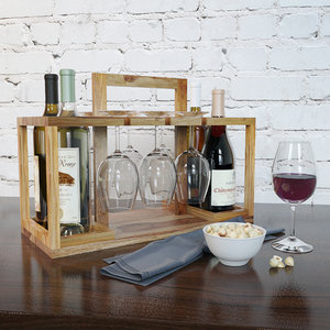 3d model of decorative wine set