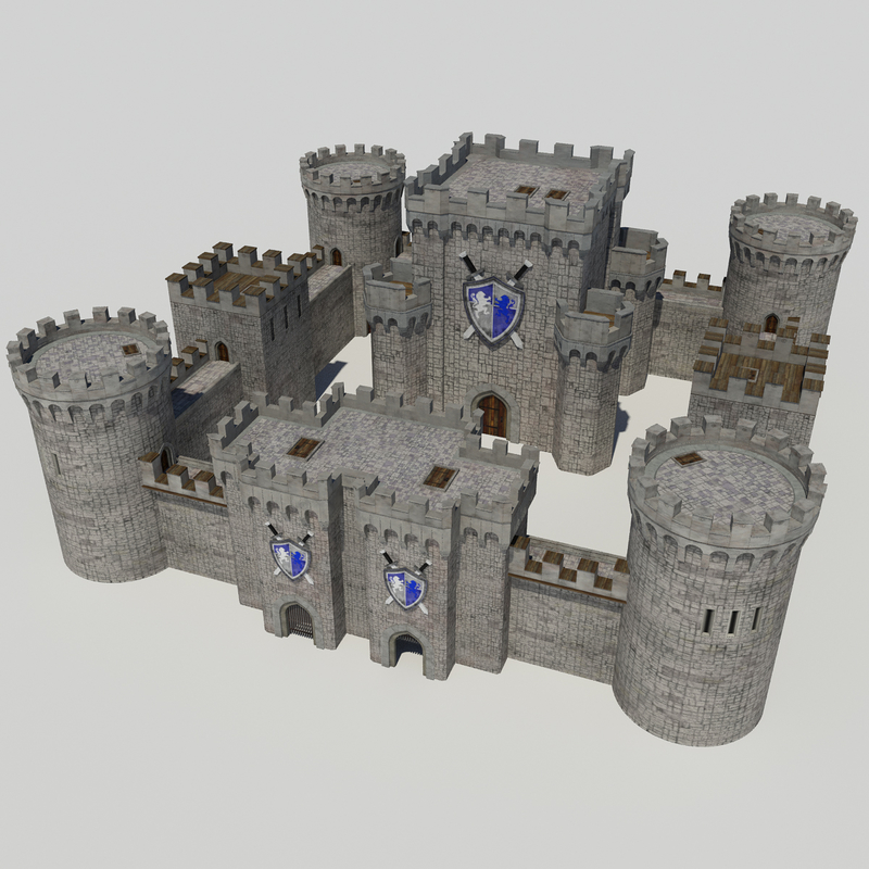 - medieval castle 1 3d x