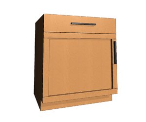 parametric base cabinet shaker 3d rfa