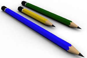 pencil 3d model