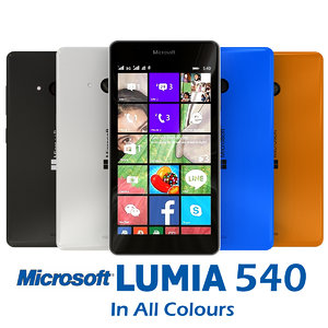 microsoft lumia 540 3d model