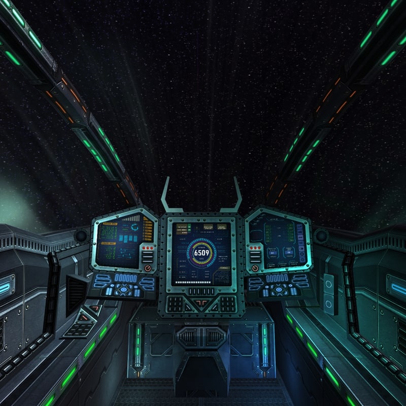 3drt Sci Fi Spaceship Cockpit