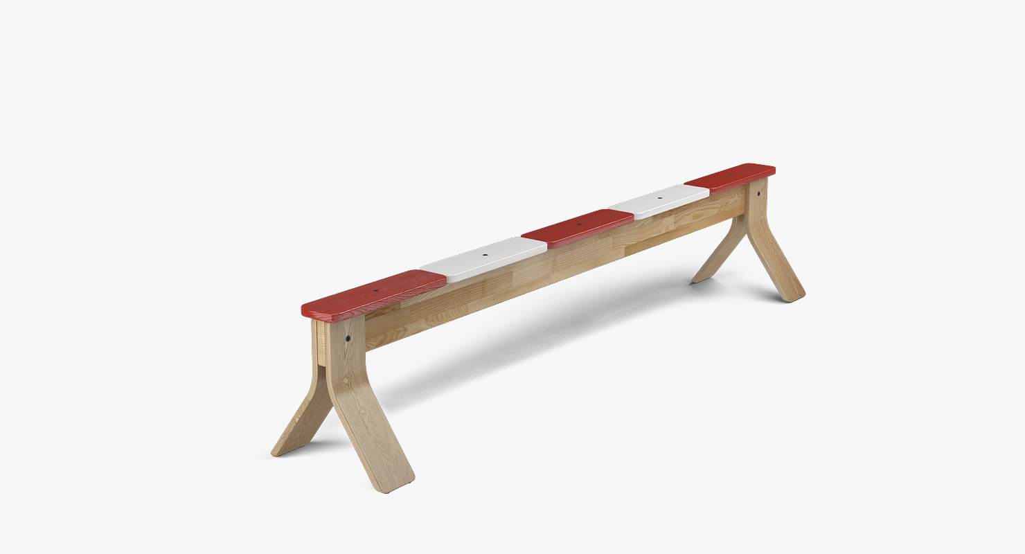 ikea balance bench 3d model