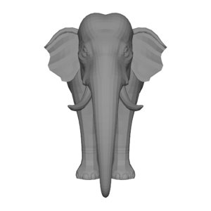 3d elephant model