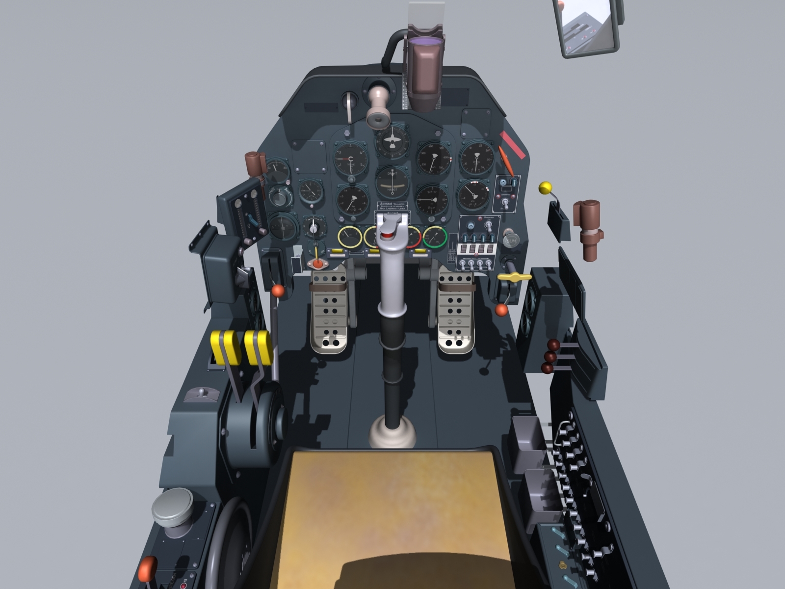 3d ju-87 cockpit model