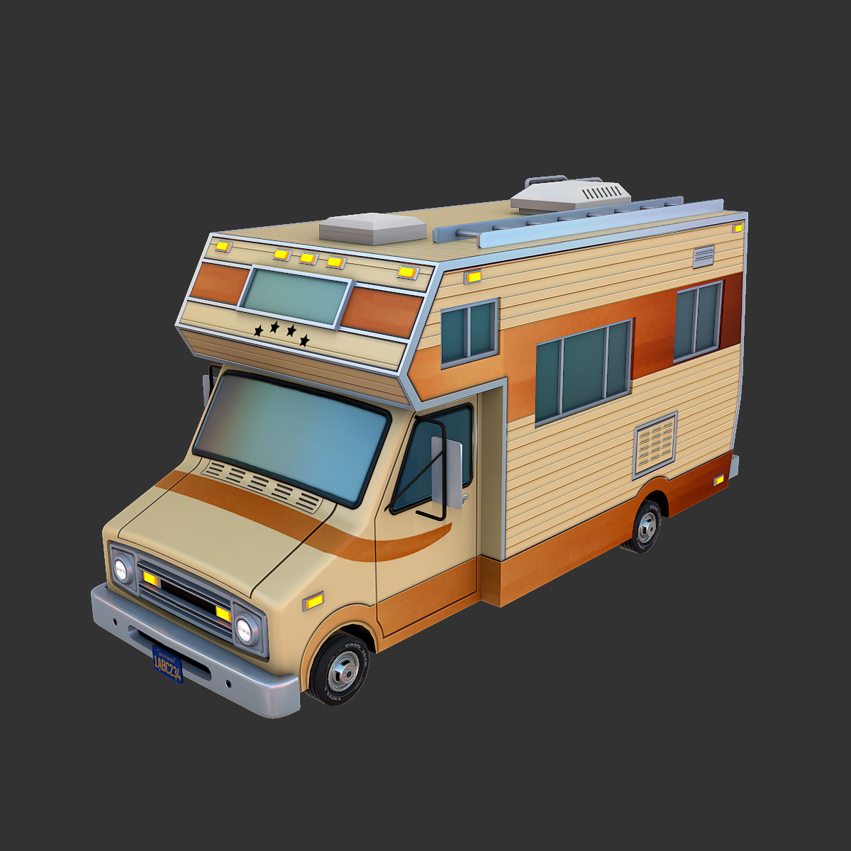 dodge motorhome 3d model