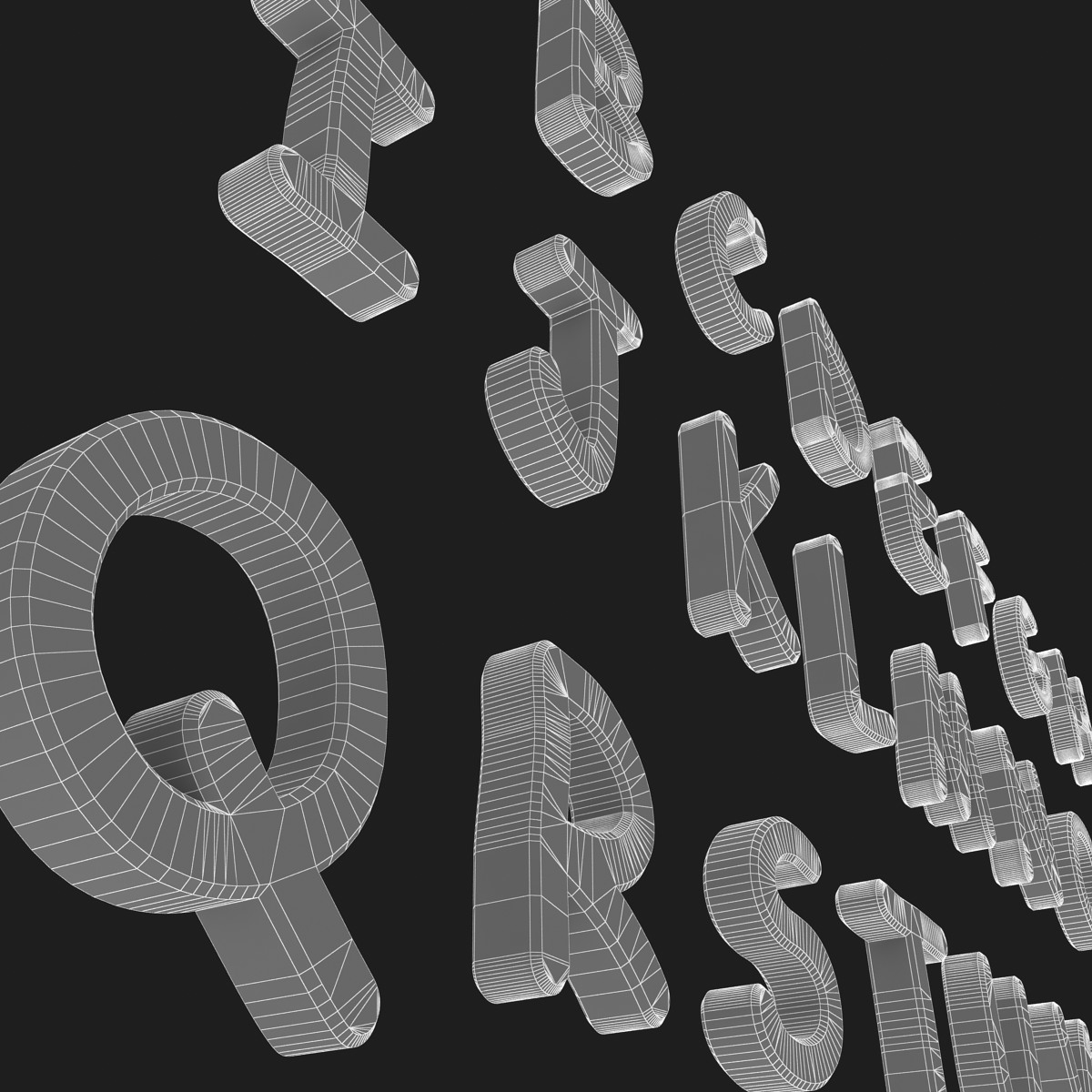 字体(comic sans ms)3d模型