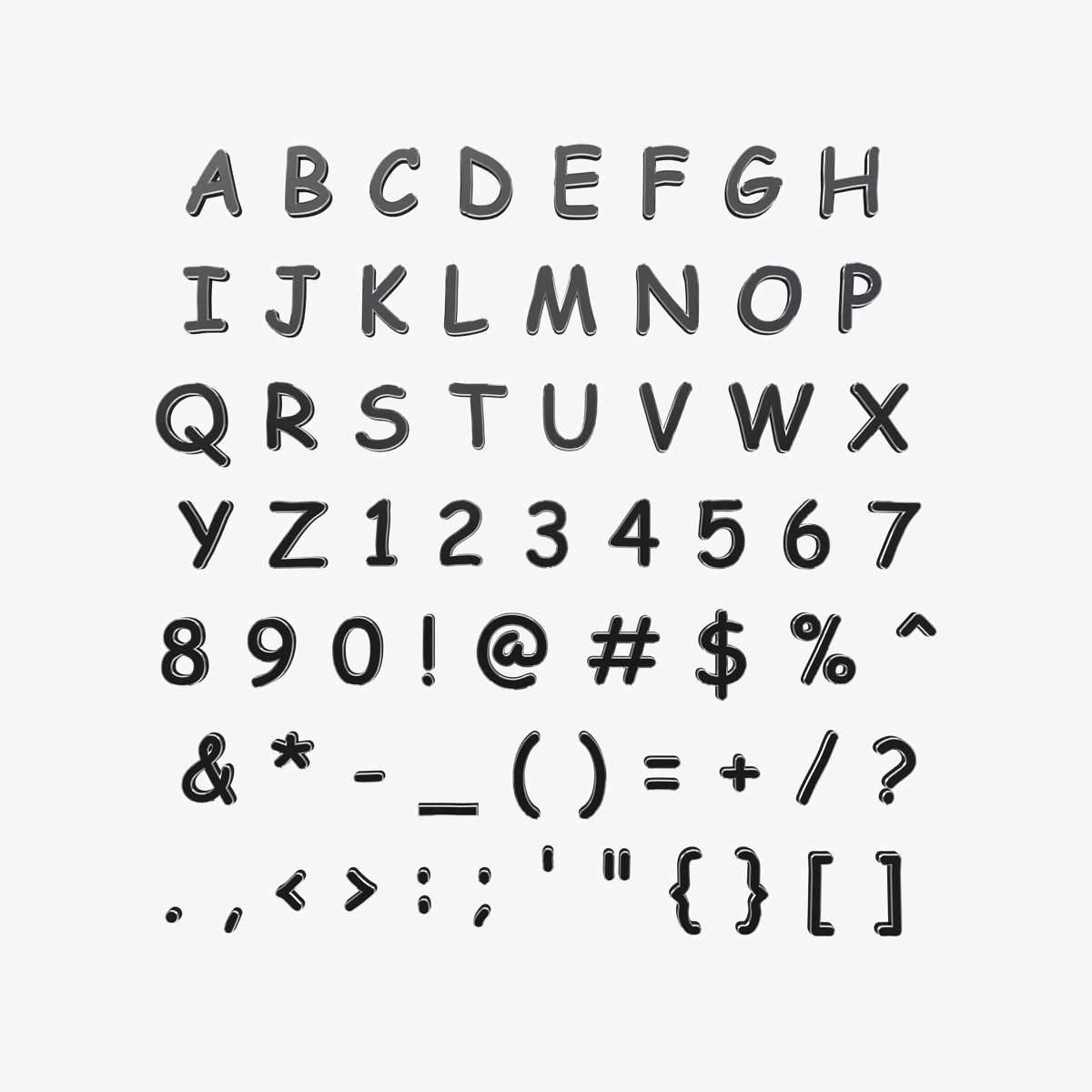 Auf Welcher Vorlage Basiert Die Schriftart Comic Sans Schriftart (Comic Sans MS) 3D-Modell - TurboSquid 929060