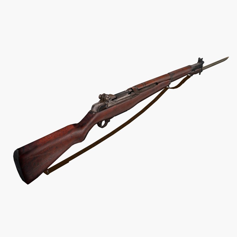 3d Model M1 Garand Rifle