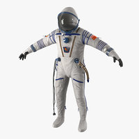 Russian Space Suit Sokol KV2 3D Model