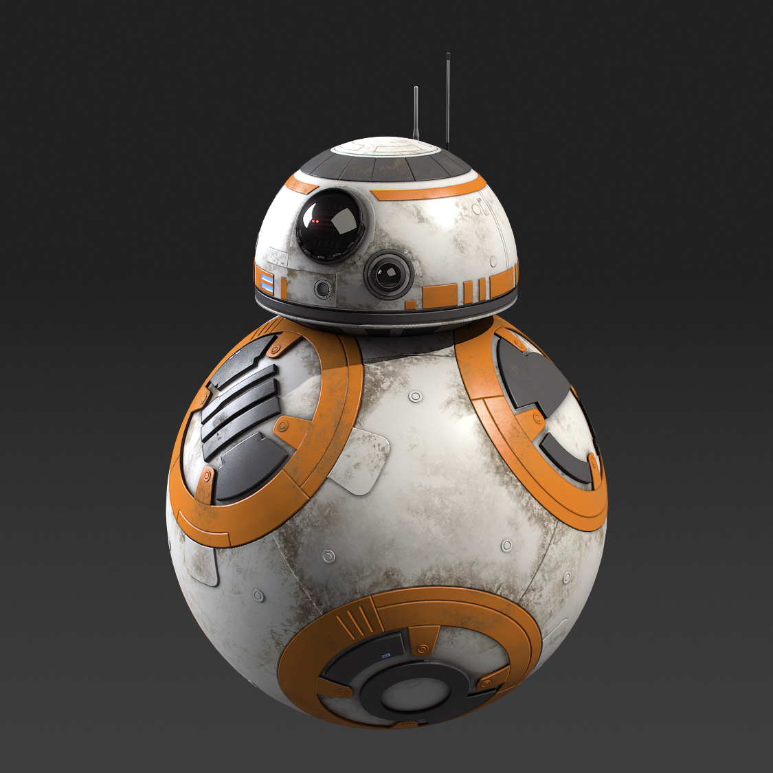 New Era Star Wars The Last Jedi BB-8 59FIFTY Fitted Hat - All Over Droid Armor Design, Orange Brim, Officially Licensed - View #7