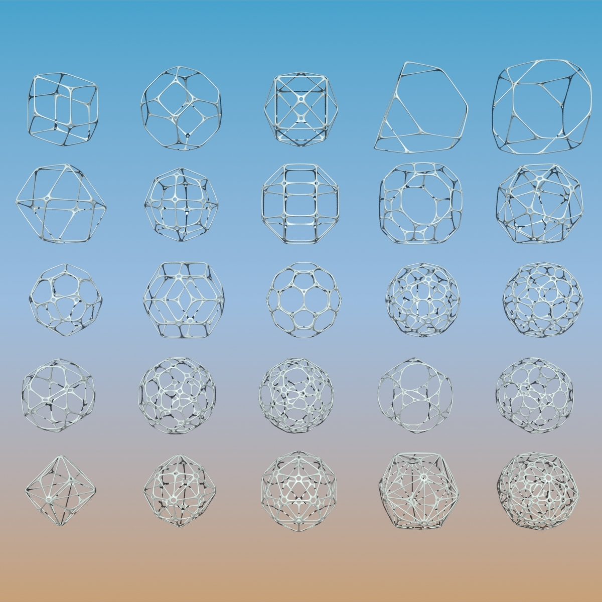 几何形状包243d模型