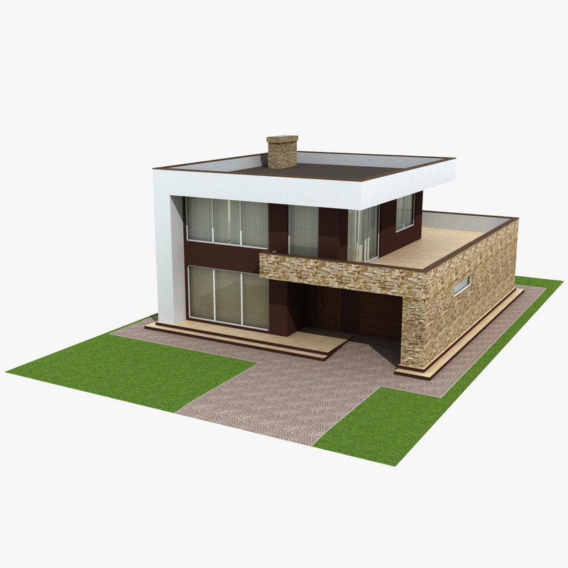 3d-model-modern-house