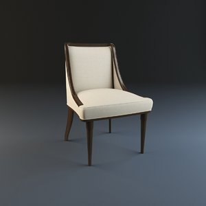 3d model of baker signature dining chair