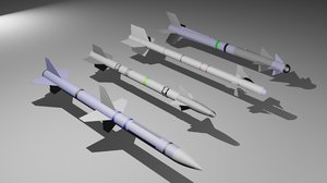 premium missile pack 3d model