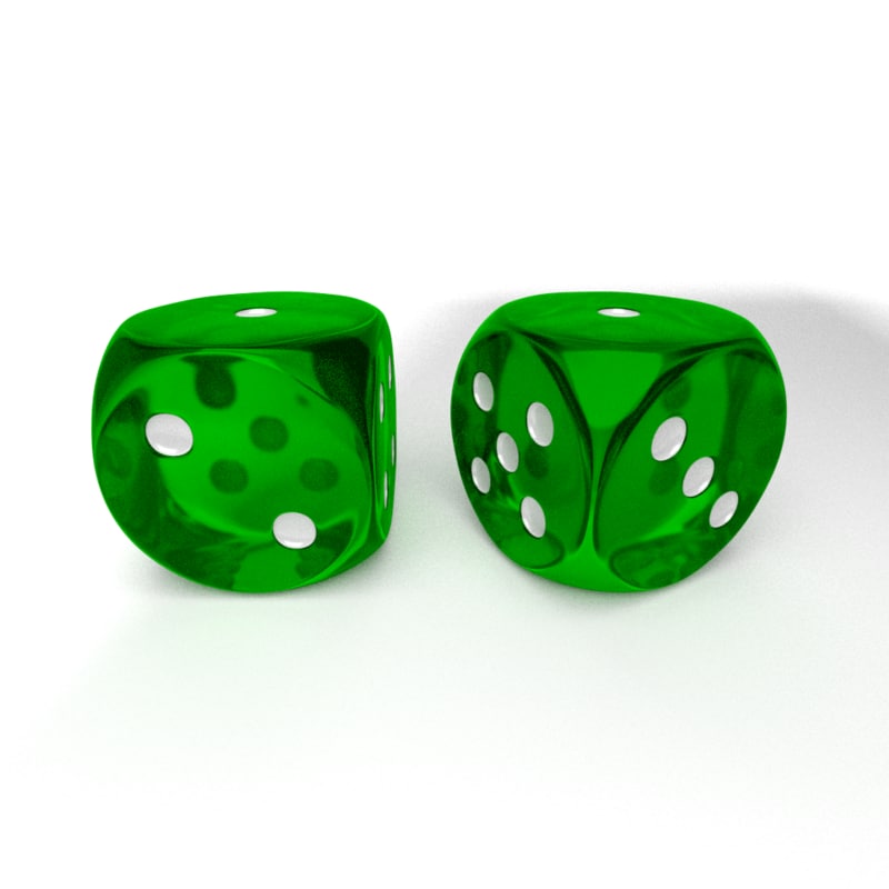 Dice 4. D4 dice. Pair of dice. Fair dice.