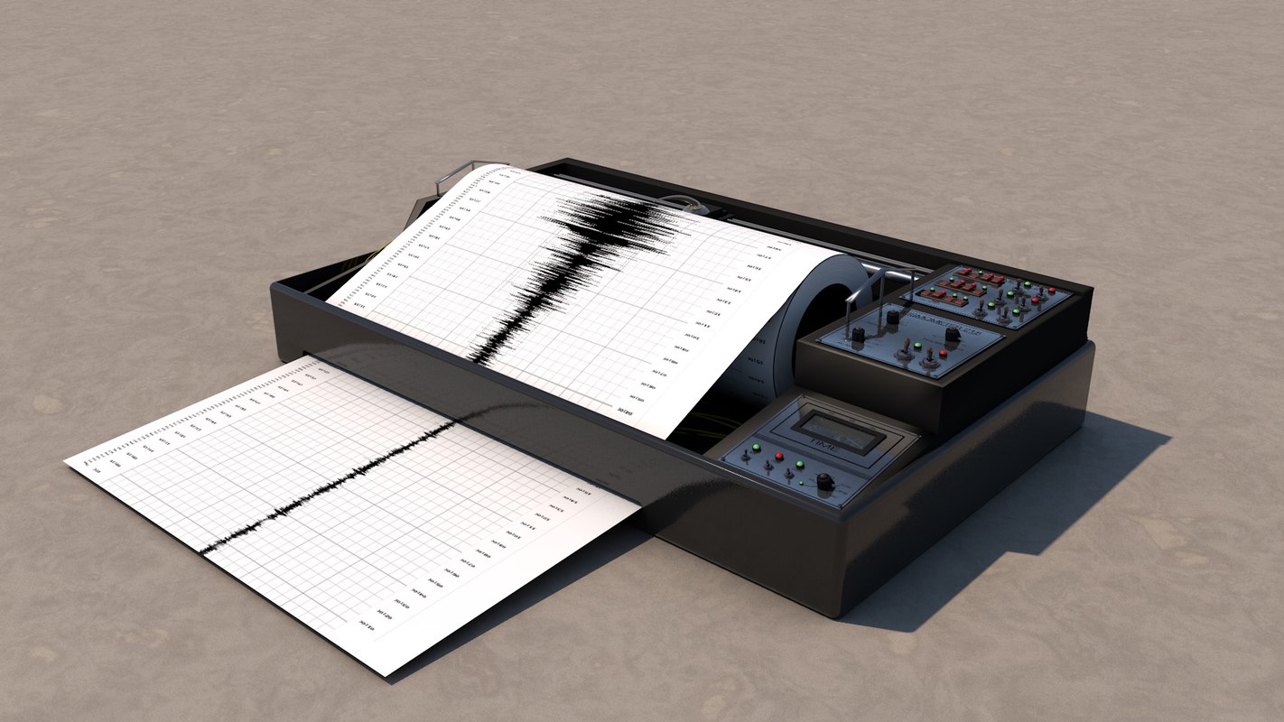 seismometer seismic waves 3d 3ds