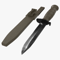 3d Meeting Knife Set Model