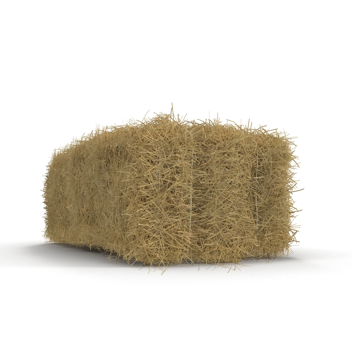 3d model hay bale