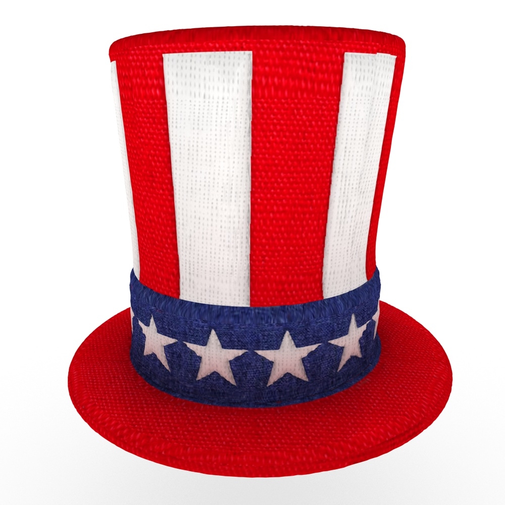 3d uncle sam s hat model