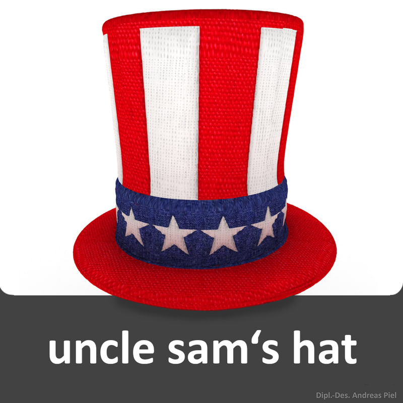 3d uncle sam s hat model