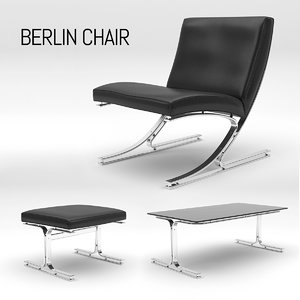 3ds max berlin chair