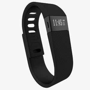 fitbit charge hr 3d model