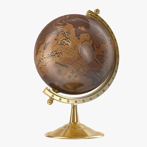 3dsmax antique globe