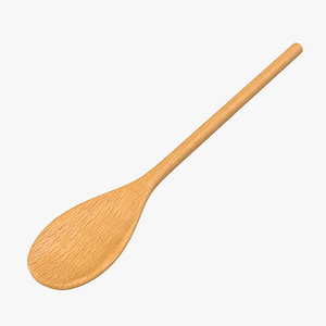 3d model wooden spoon