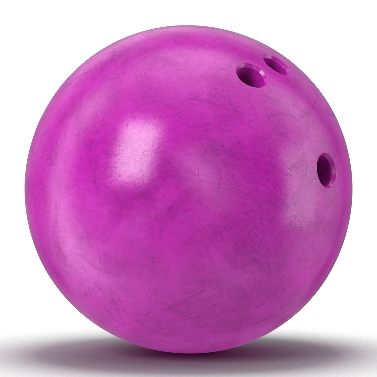 bowling ball purple modeled 3d model