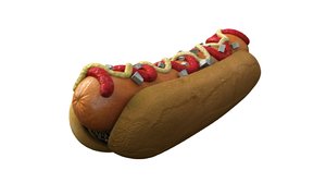 hot dog 3d ma