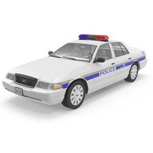 3dsmax crown victoria police car