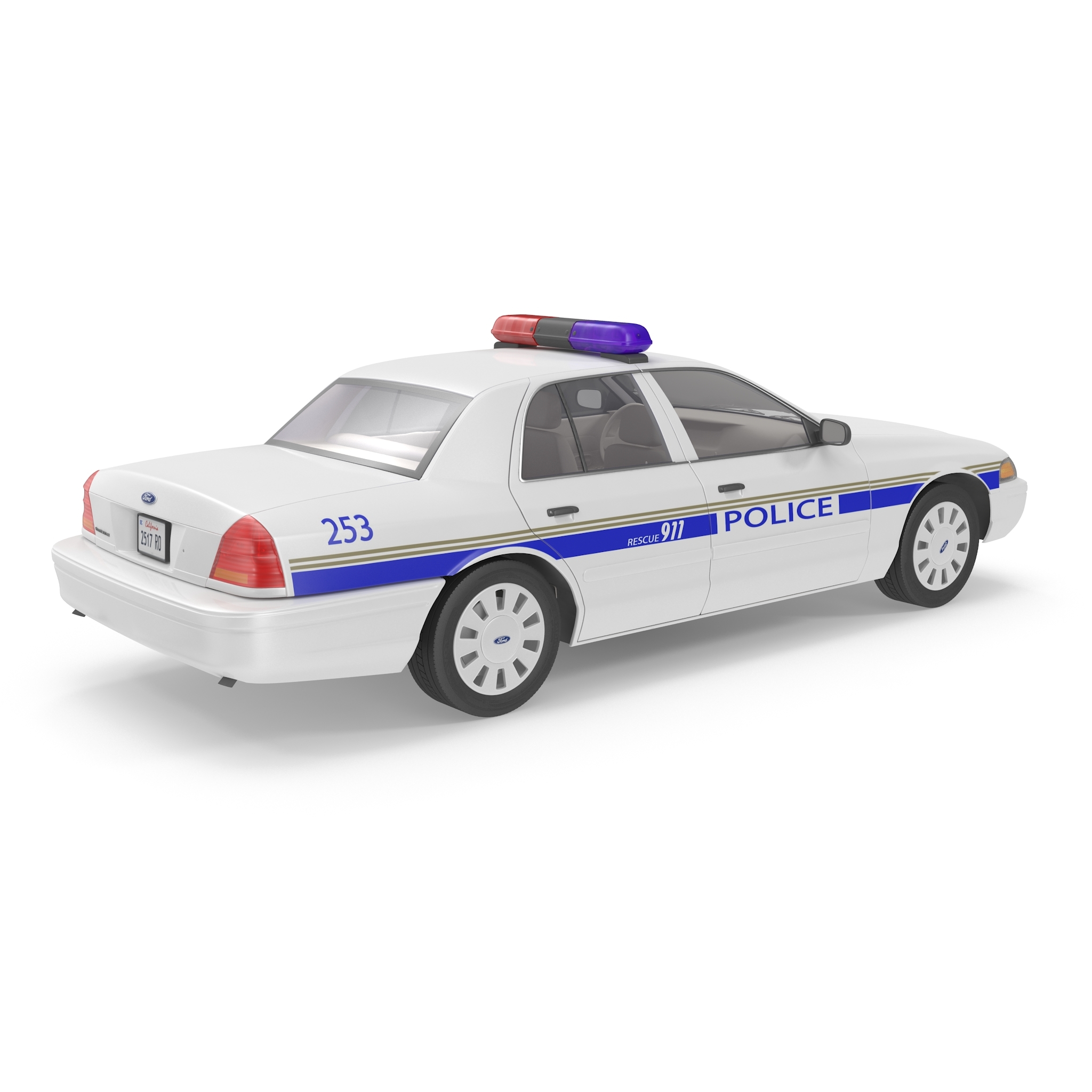 3dsmax crown victoria police car