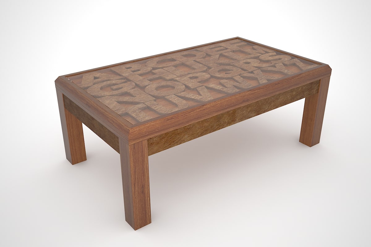 Coffee Table Abcd Dwg Free
