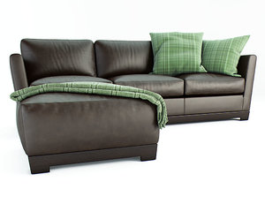 3d sofas wood polyurethane model