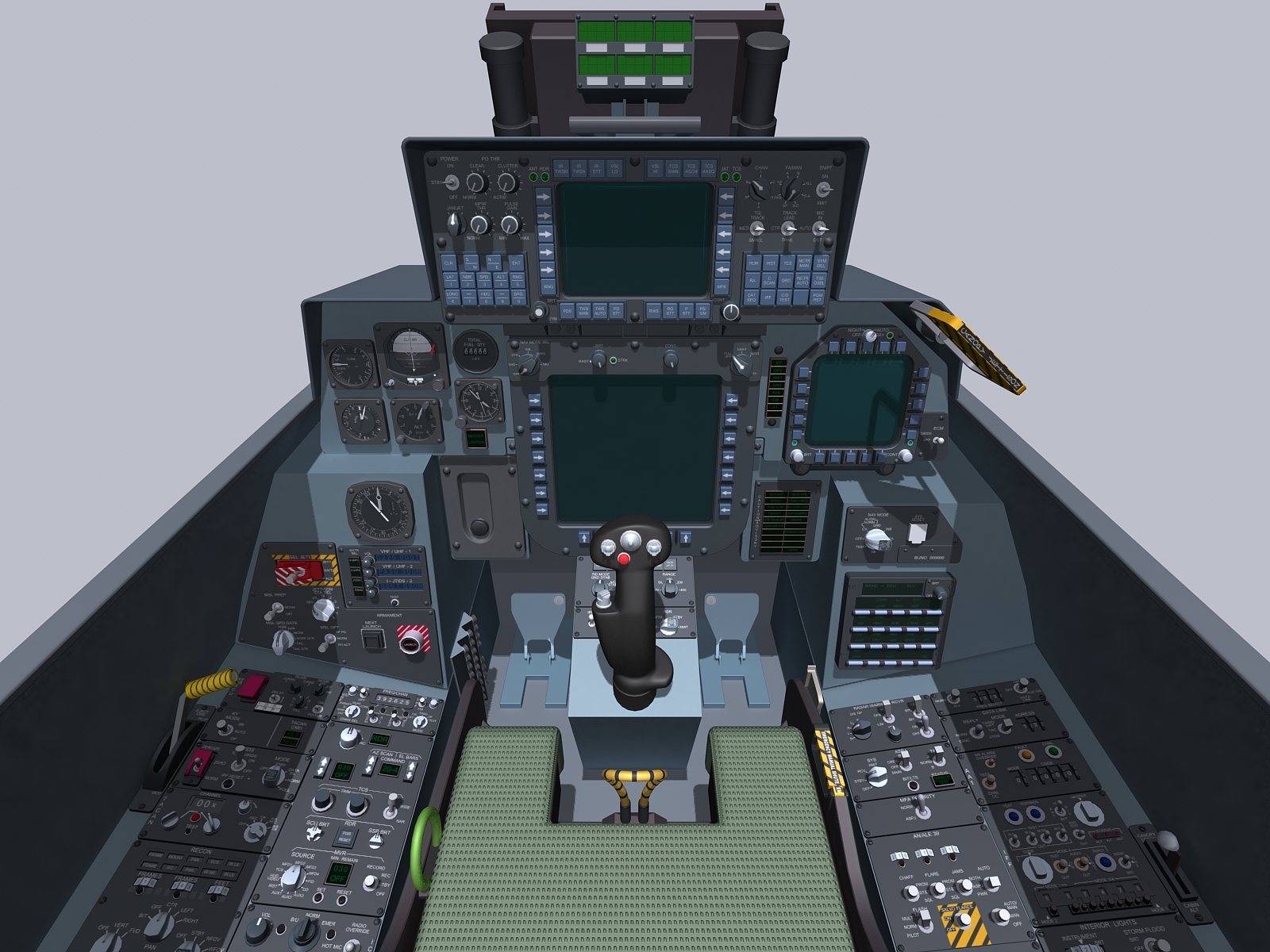 F-14d Cockpit 3d Model