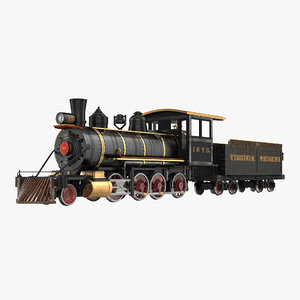steam train wagon 4 c4d