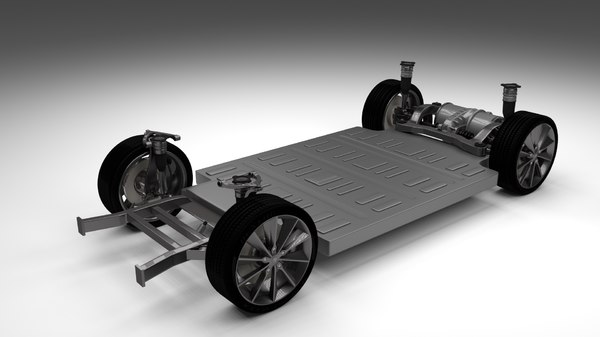 3d model tesla s chassis