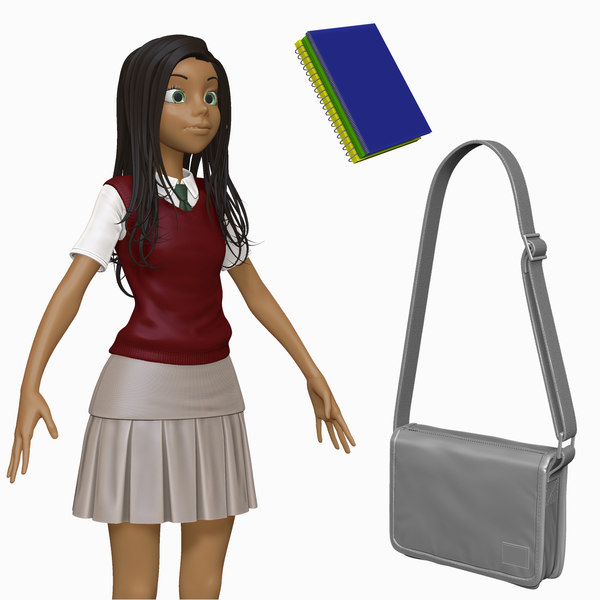 ztl sculpt cartoon teenage student