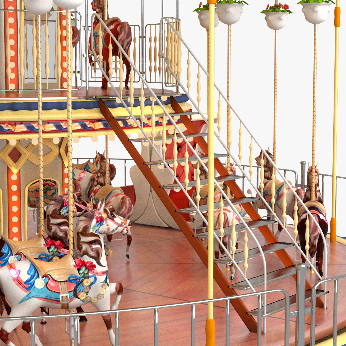 3d carousel carrousel