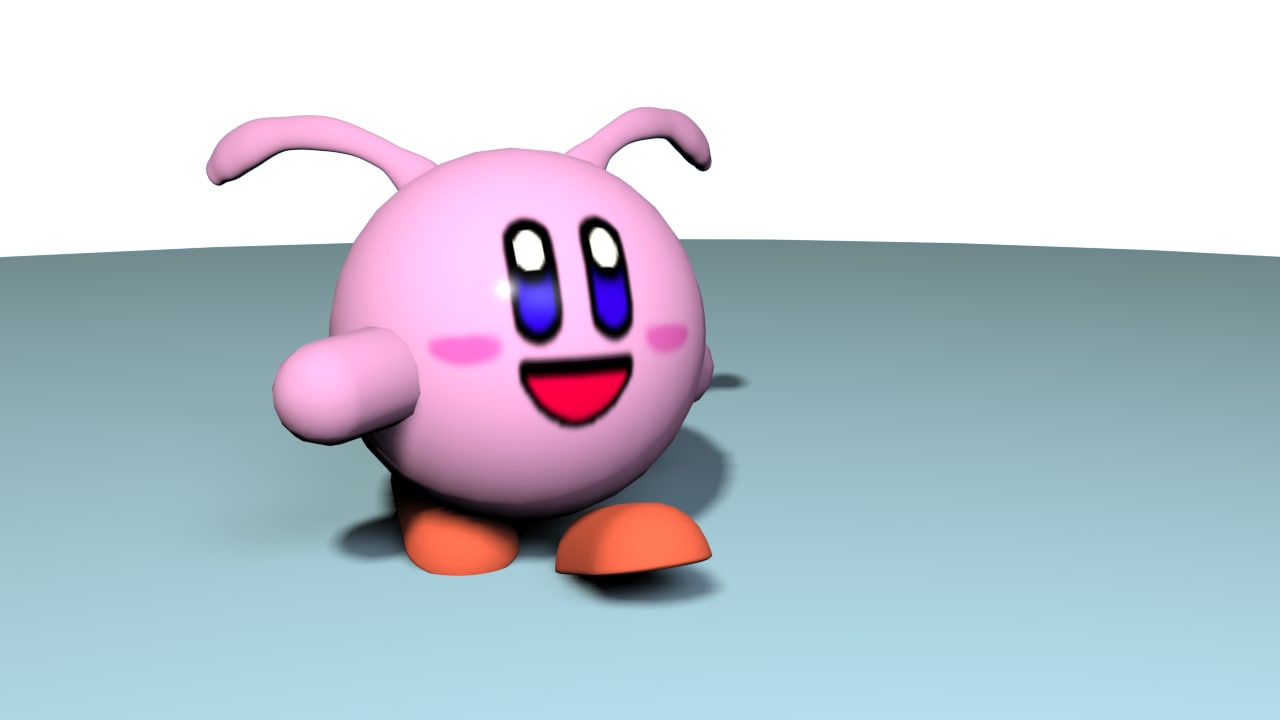 kirby girl 3d max