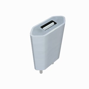 3d model charger adapter