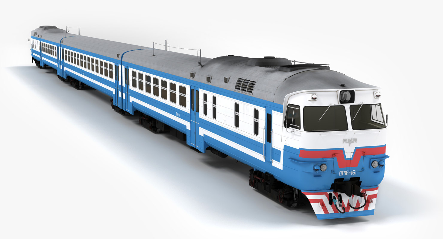 3d model dr1a diesel passenger train