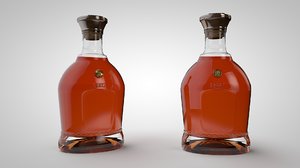 3d model cognac bottle