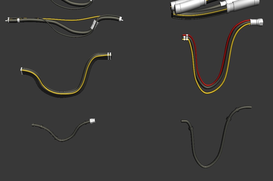 cables and cords zbrush kitbash